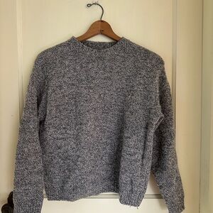 Cozy Gray Marled Knit Sweater